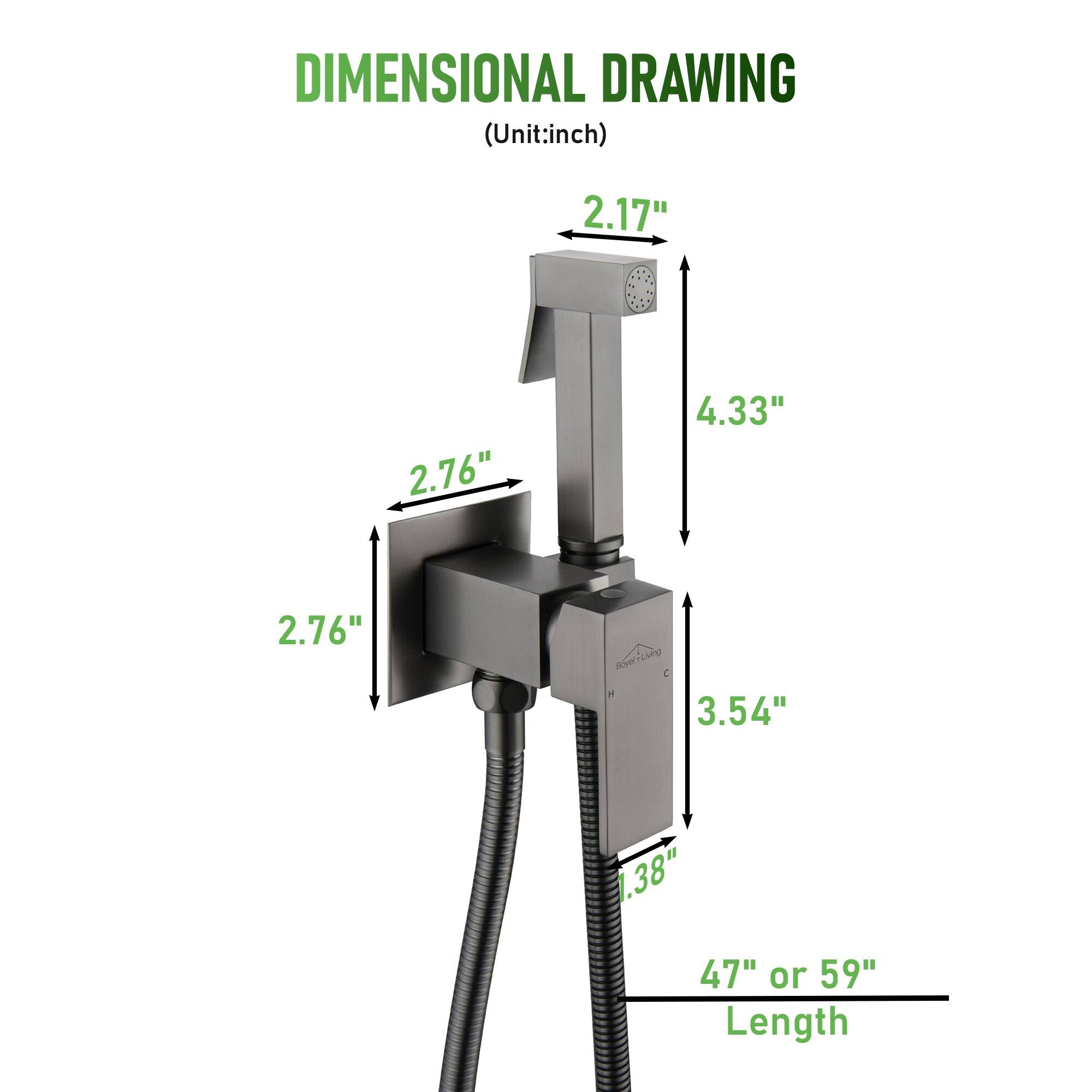 DIMENSIONAL DRAWING (Unit:inch) 2.17" - 2.76" 4.33" 2.76" 3.54" 1.38" 47" or 59" Length