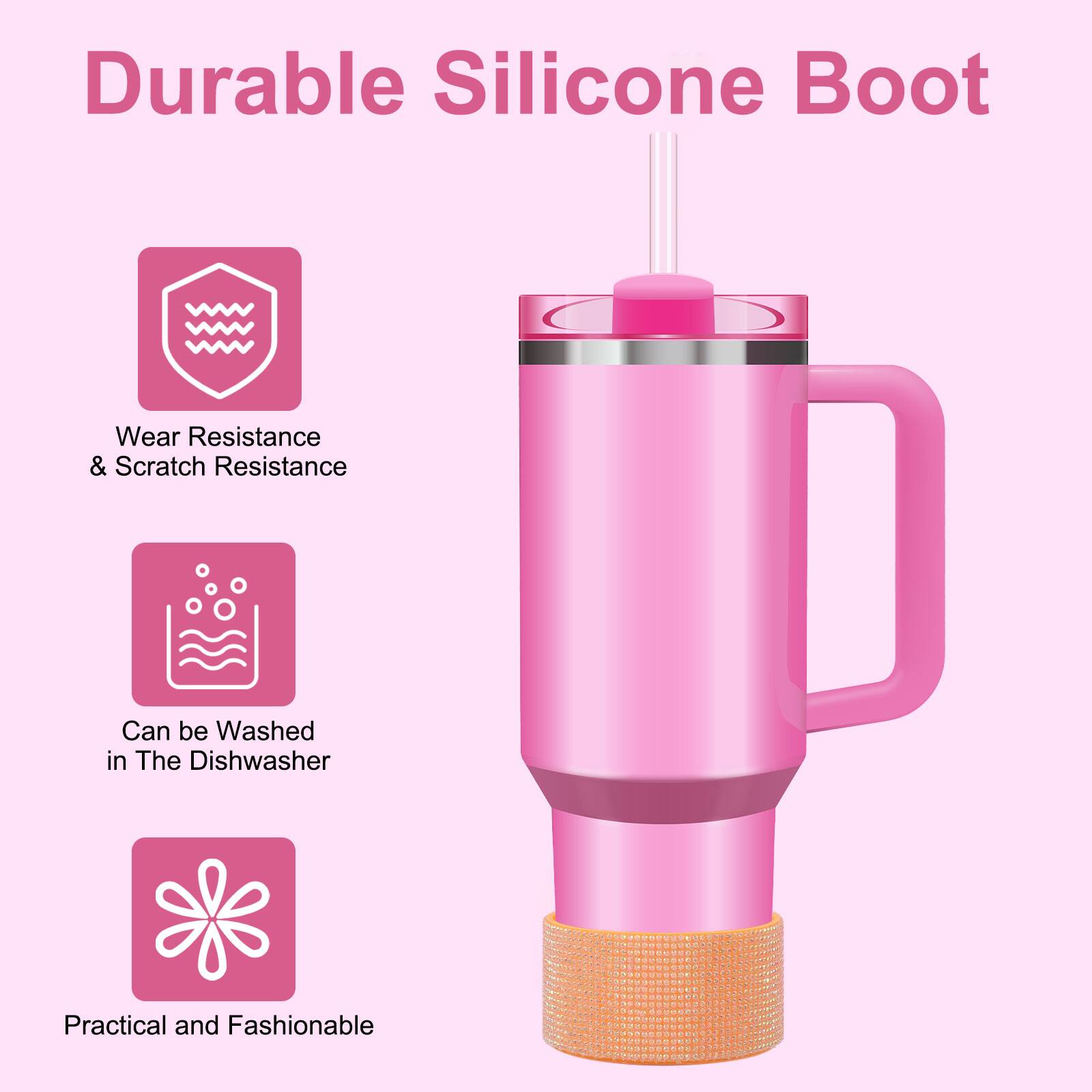 Durable Silicone Boot

- Wear Resistance & Scratch Resistance
- Can be Washed in The Dishwasher
- Practical and Fashionable