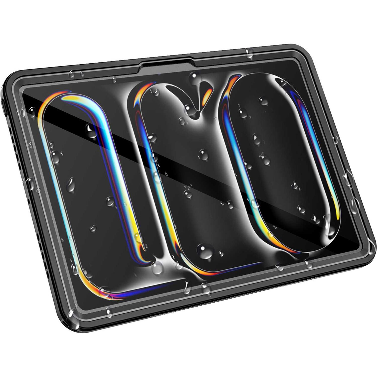 Alt View 13. SaharaCase - Oasis Series Water-Resistant Case for Apple iPad Pro (M4) 11" 2024 - Clear/Black.