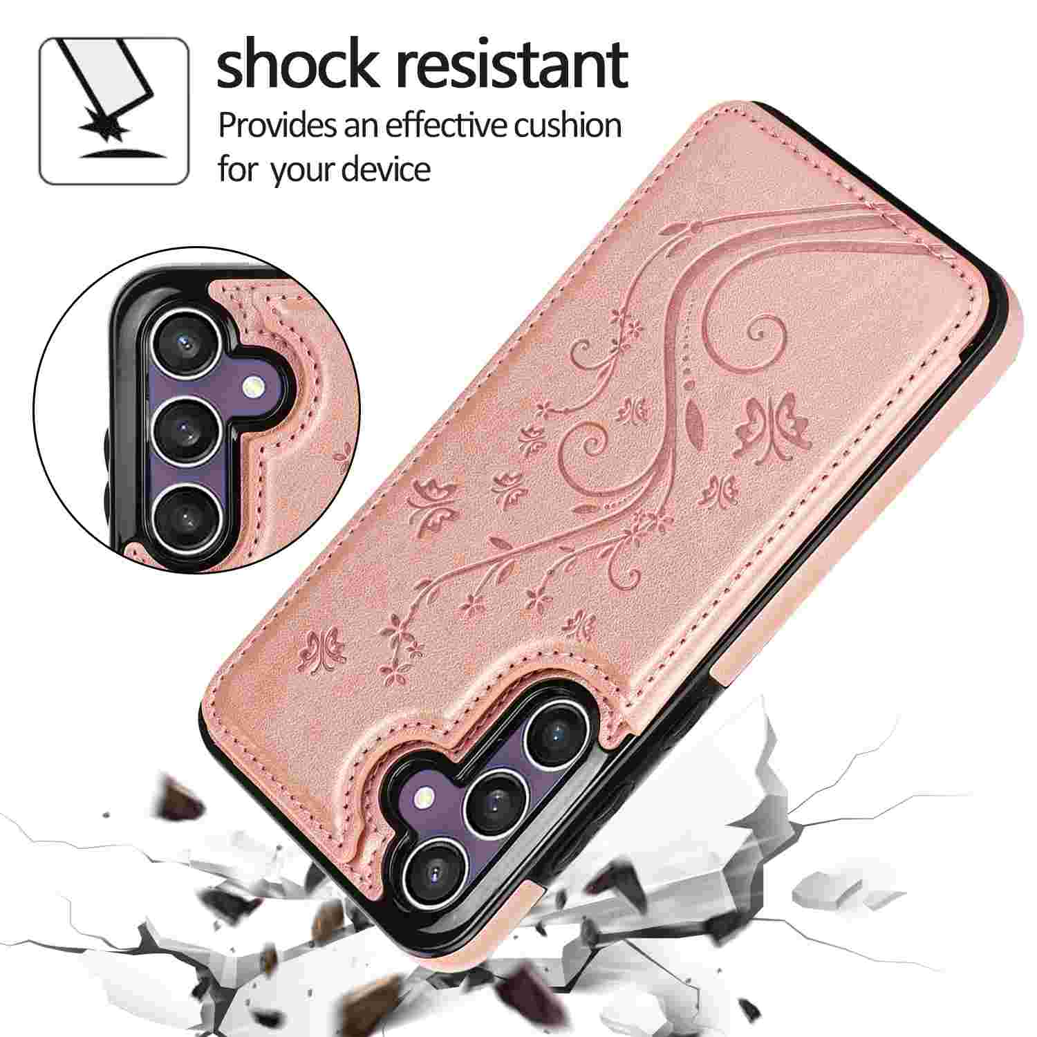 shock resistant  
Provides an effective cushion for your device