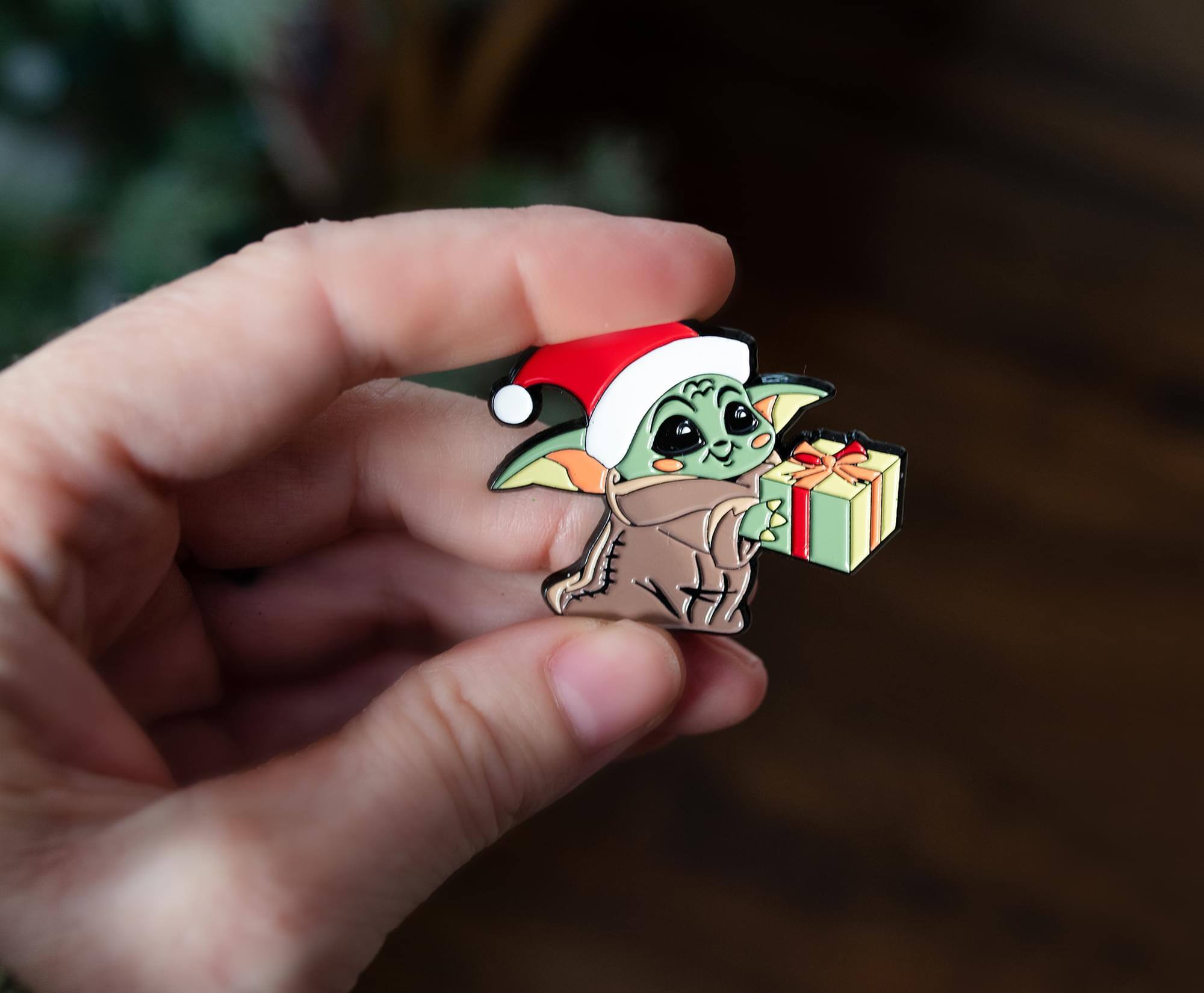 Alt View 2. SalesOne LLC - Star Wars: The Mandalorian Grogu Christmas Limited Edition Pin | Toynk Exclusive - Green.