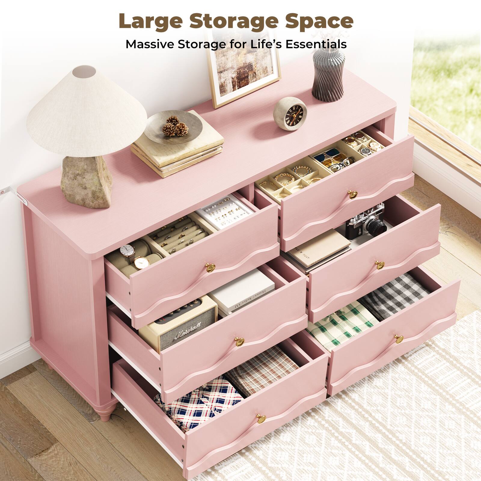 Large Storage Space  
Massive Storage for Life's Essentials