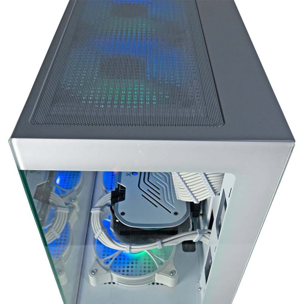 Alt View 5. ViprTech - ViprTech Stryker 3.0 Gaming PC - AMD Ryzen 7 (4.1GHz Liquid Cooled), RTX 3060 12GB, 16GB DDR4, 1TB SSD, Computer, White - White.