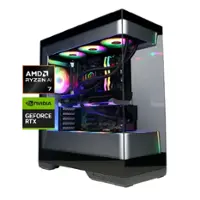 CyberPowerPC - Gamer Supreme Gaming Desktop - AMD Ryzen 7 9800X3D - 32GB Memory - NVIDIA GeForce RTX 5070 Ti 16GB - 2TB PCIe 4.0 SSD - Black - Front_Zoom