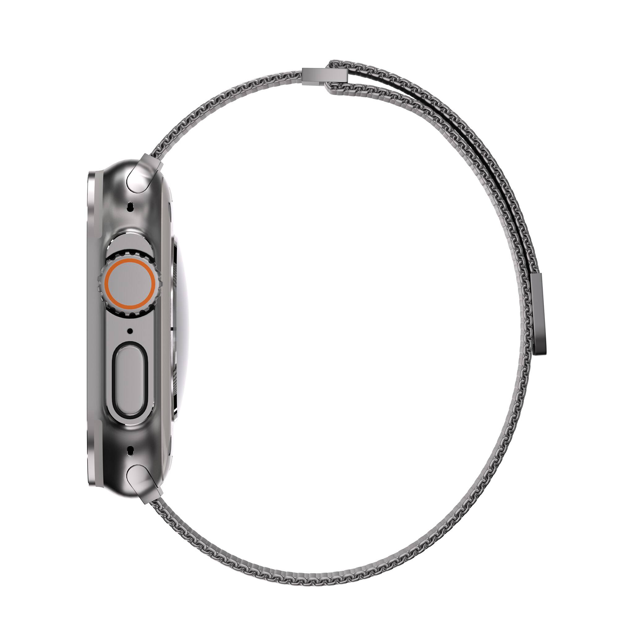 Left. Ultra Supply Co - Milanese Band for Apple Watch Ultra 3/2/1 - 49mm - Natural.