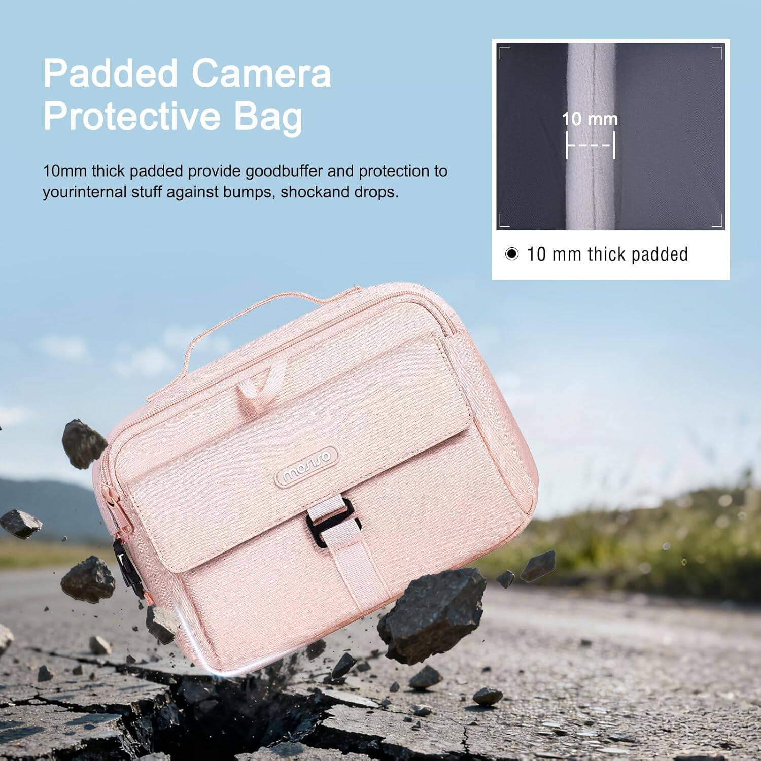 Padded Camera Protective Bag

10mm thick padded provide good buffer and protection to your internal stuff against bumps, shock and drops.

10 mm thick padded