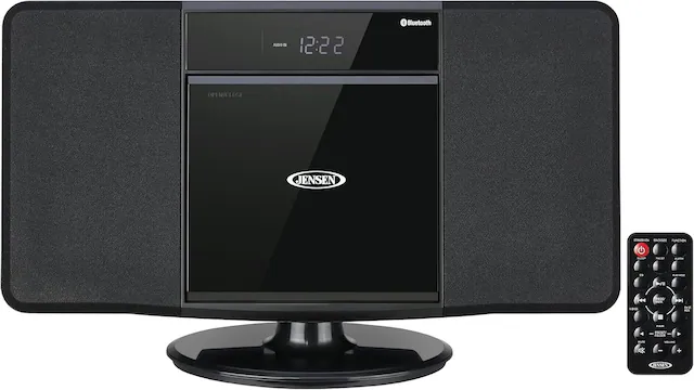 AUDIO 1 12:22 2 Bluetooth OPORICLOEI 0 RICI JENSEN STANIETION SNOOZS FUNCTION SLIGE -- ALATN EN MIl - MEW S Fest - FA PRESET FOLOER SUTE VOLUME + S