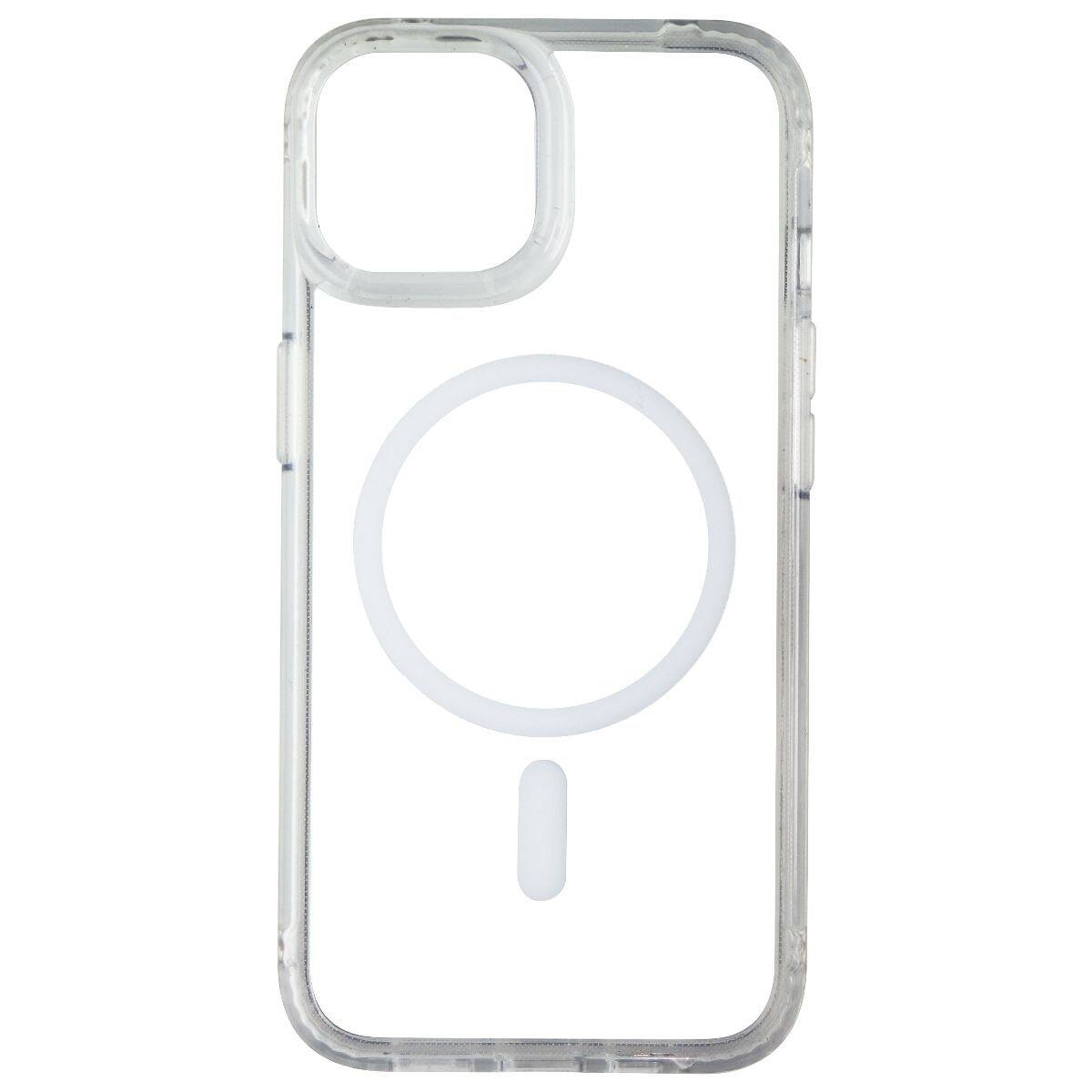 Back. Tech21 - Tech21 EvoClear Series Case for MagSafe for Apple iPhone 14 - Clear/White - Clear/White.