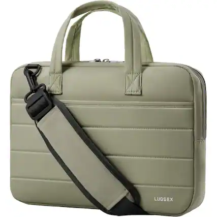 Front. LUGGEX - LUGGEX Messenger bag with Shoulder Strap, Compatible with 13/14 Inch laptops - LTX02 - Green.