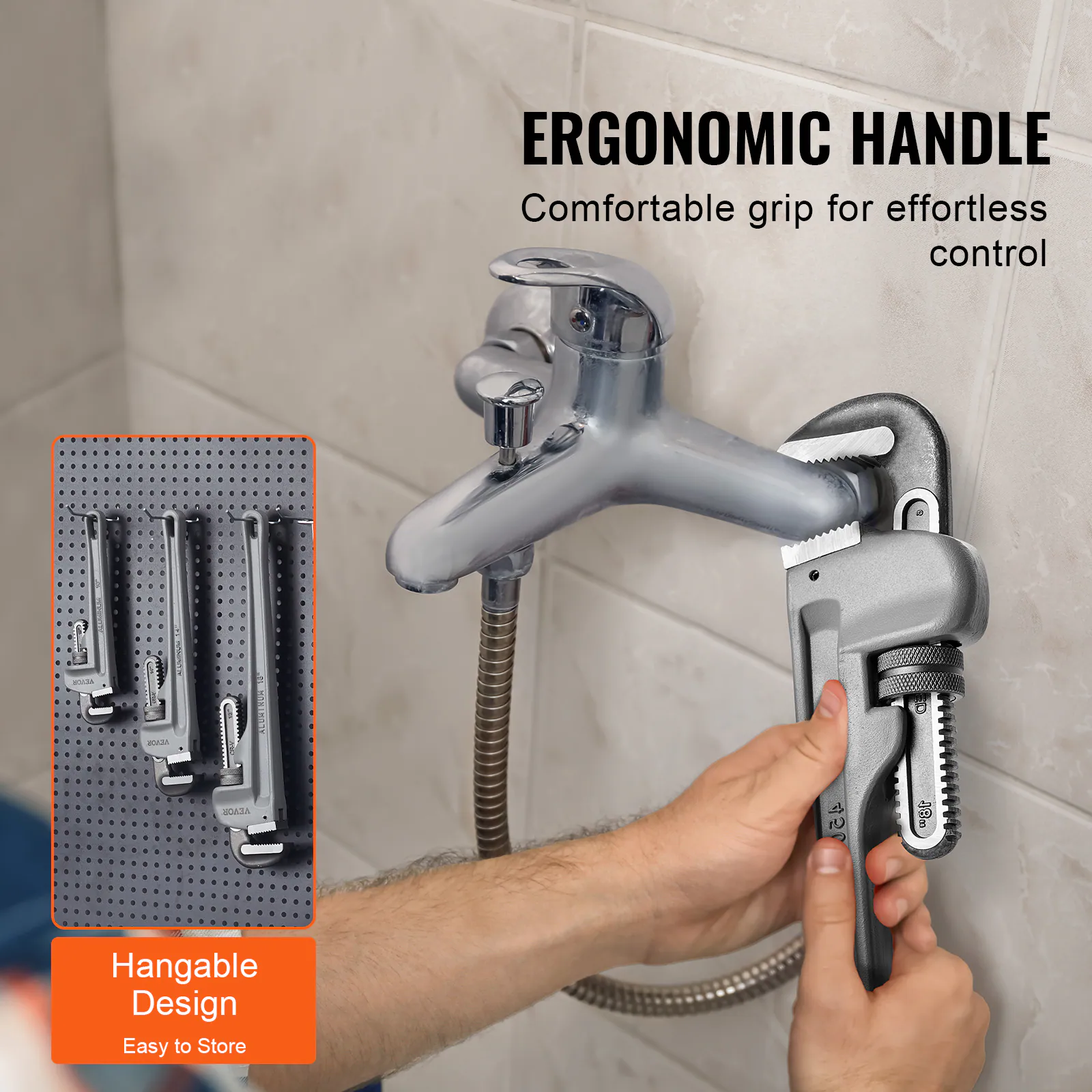 ERGONOMIC HANDLE  
Comfortable grip for effortless control  

Hangable Design  
Easy to Store