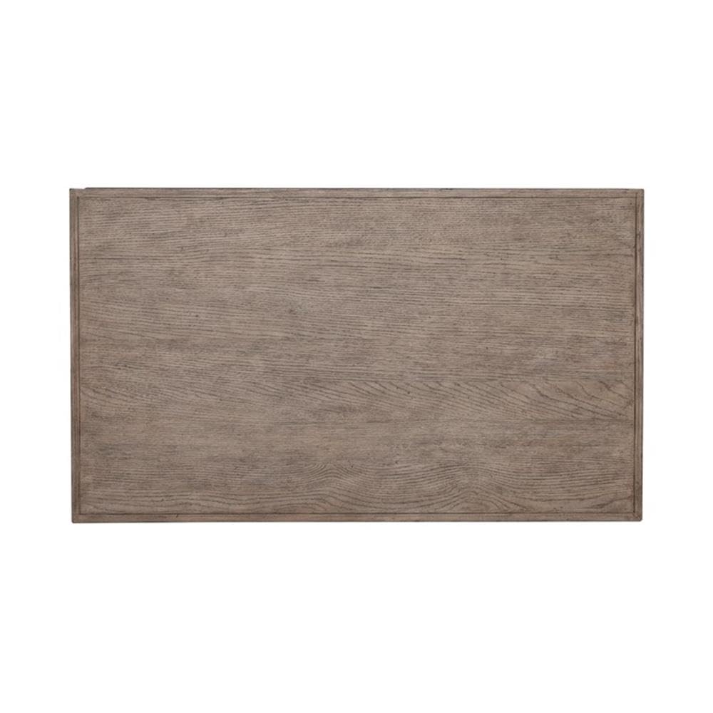 Alt View 1. Liberty Furniture Industries - City Scape Metal Accent Oak Wood Cocktail Table for Living Room Burnished Beige - Burnished Beige.