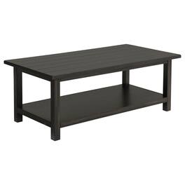 Manhattan Lane - Novo Coffee Table, 36 Inch, Rustic Three Panel Legs, Mango Wood - Java Gray