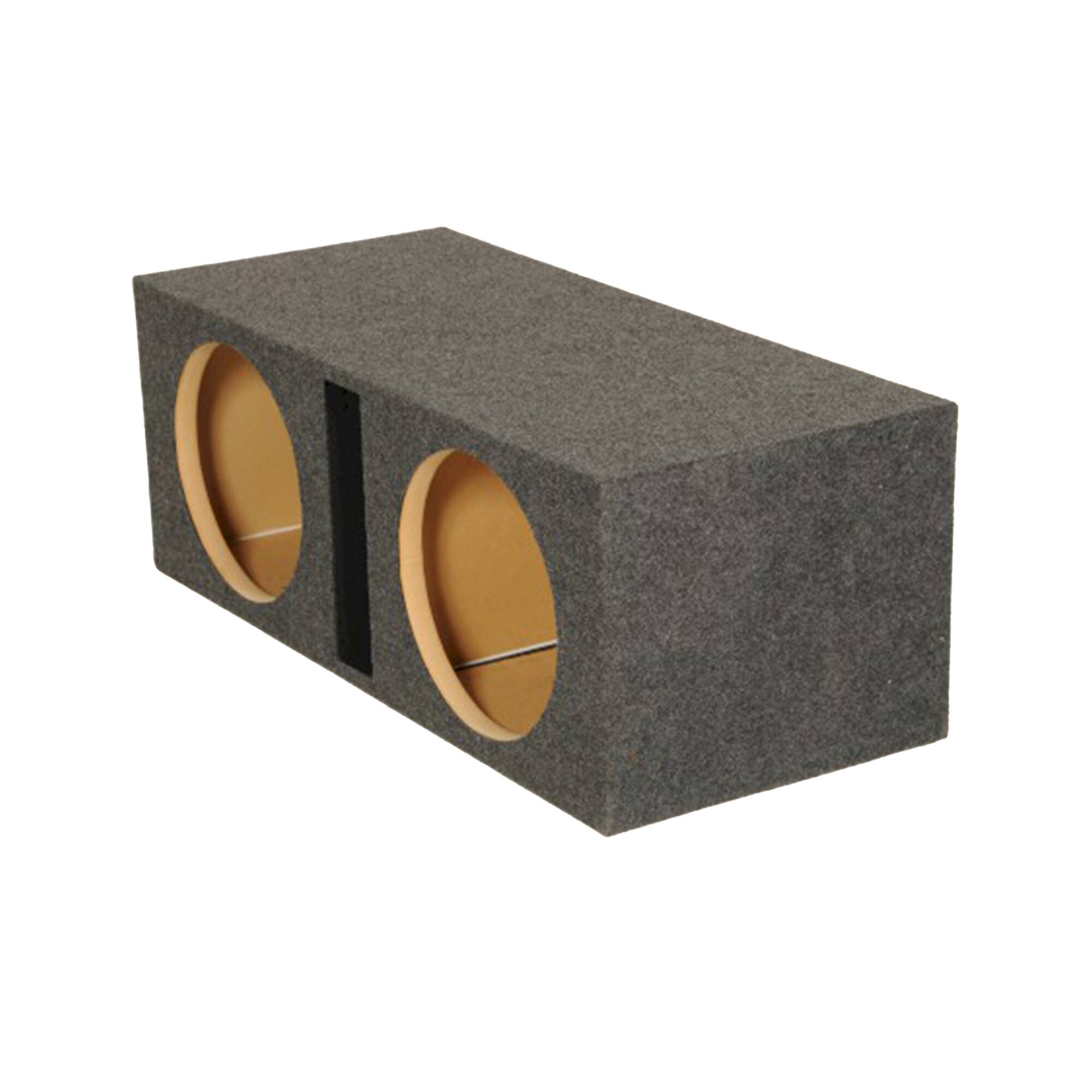 Alt View 5. QPower - Q Power 2 Hole 12-Inch Vented Heavy Duty Subwoofer Enclosure, Charcoal Grey - CHARCOAL GREY.