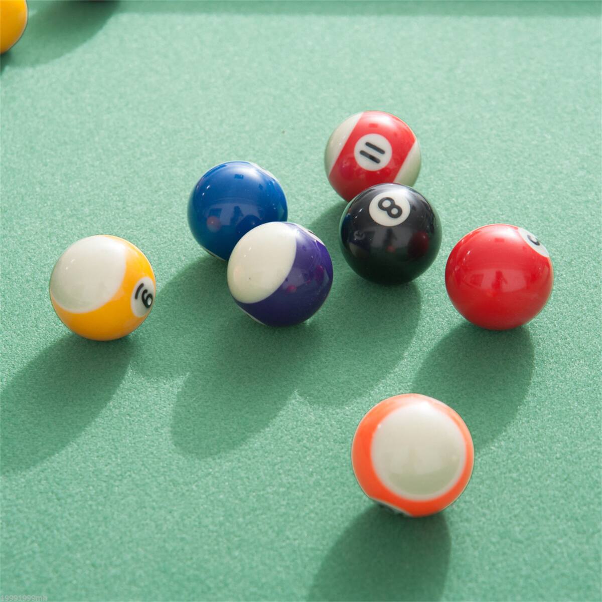 Alt View 4. HTUTWOO - Billiards Table 55" - Portable Folding Pool Table for Whole Family, Number Use with Cues, Ball, Rack, Chalk - Green.