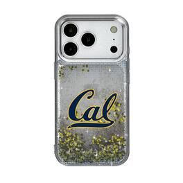 Keyscaper - NCAA - Cal Bears Linen Logo iPhone Glitter Case - 13 - Multicolor