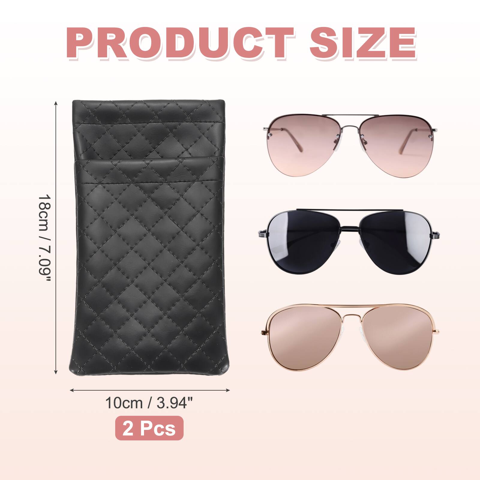 PRODUCT SIZE  
18cm / 7.09"  
10cm / 3.94"  
2 Pcs