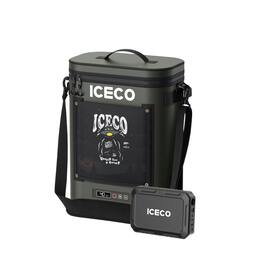 ICECO - GOPack12 Single Zone 13QT Backpack Portable Cooler Grey with Magnetic Battery - Gray