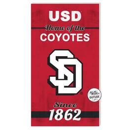 Jardine - South Dakota Coyotes 11'' x 20'' Home Of The Sign - Red