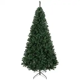 PULUZ - 7.5 ft Artificial Christmas Tree, Norway Spruce Tree, Hinged Xmas Tree with Metal Stand - Green