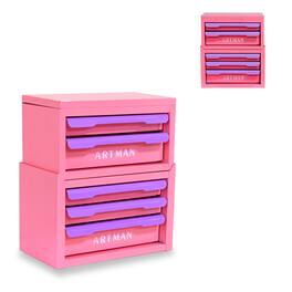 LOVMOR - Drawer style Desktop Storage Box Office Workstation Organizer Desk Stationery and Cosmetic Storage Rack