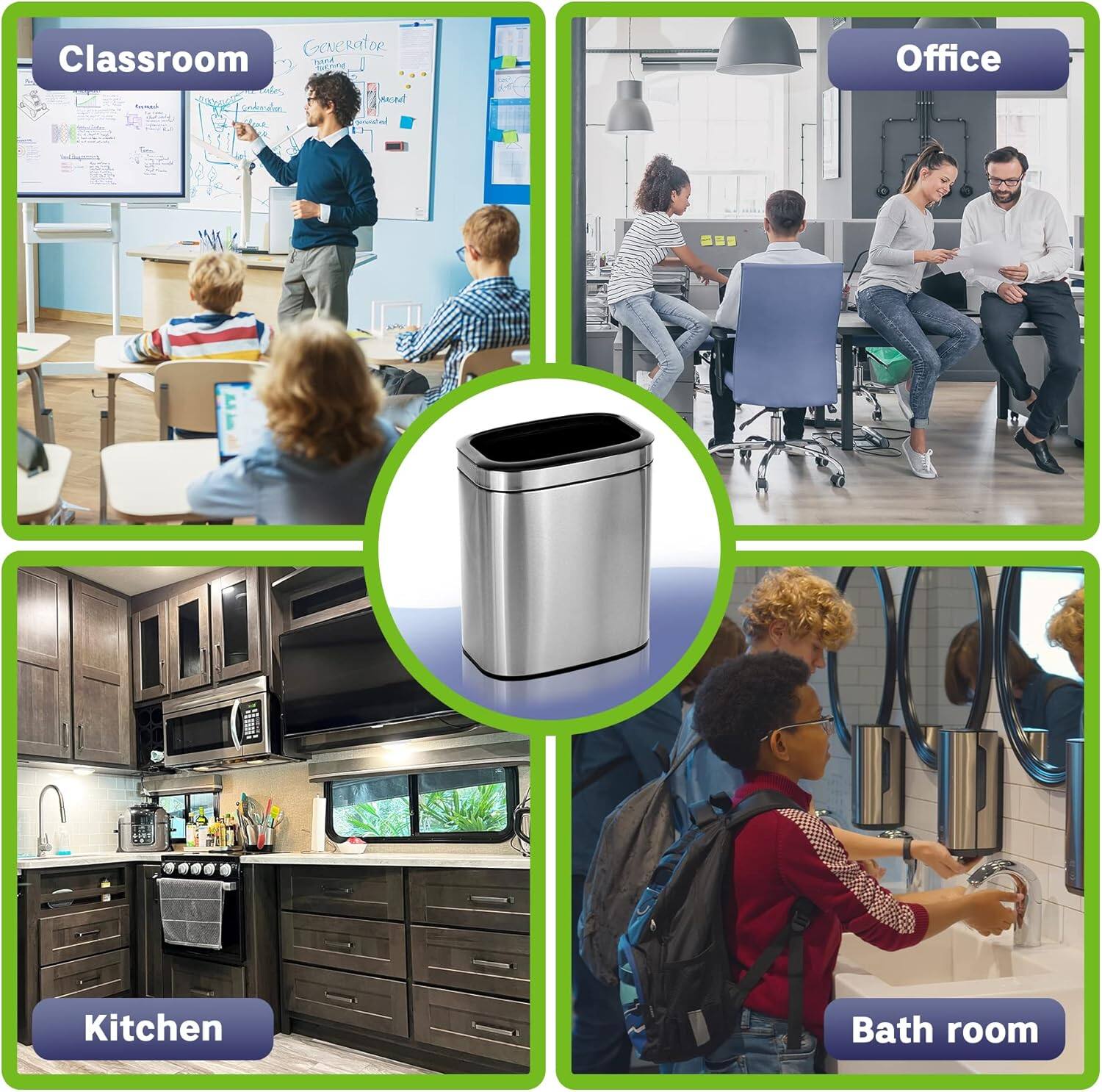 Generator, Classroom, Office, Kitchen, Bathroom