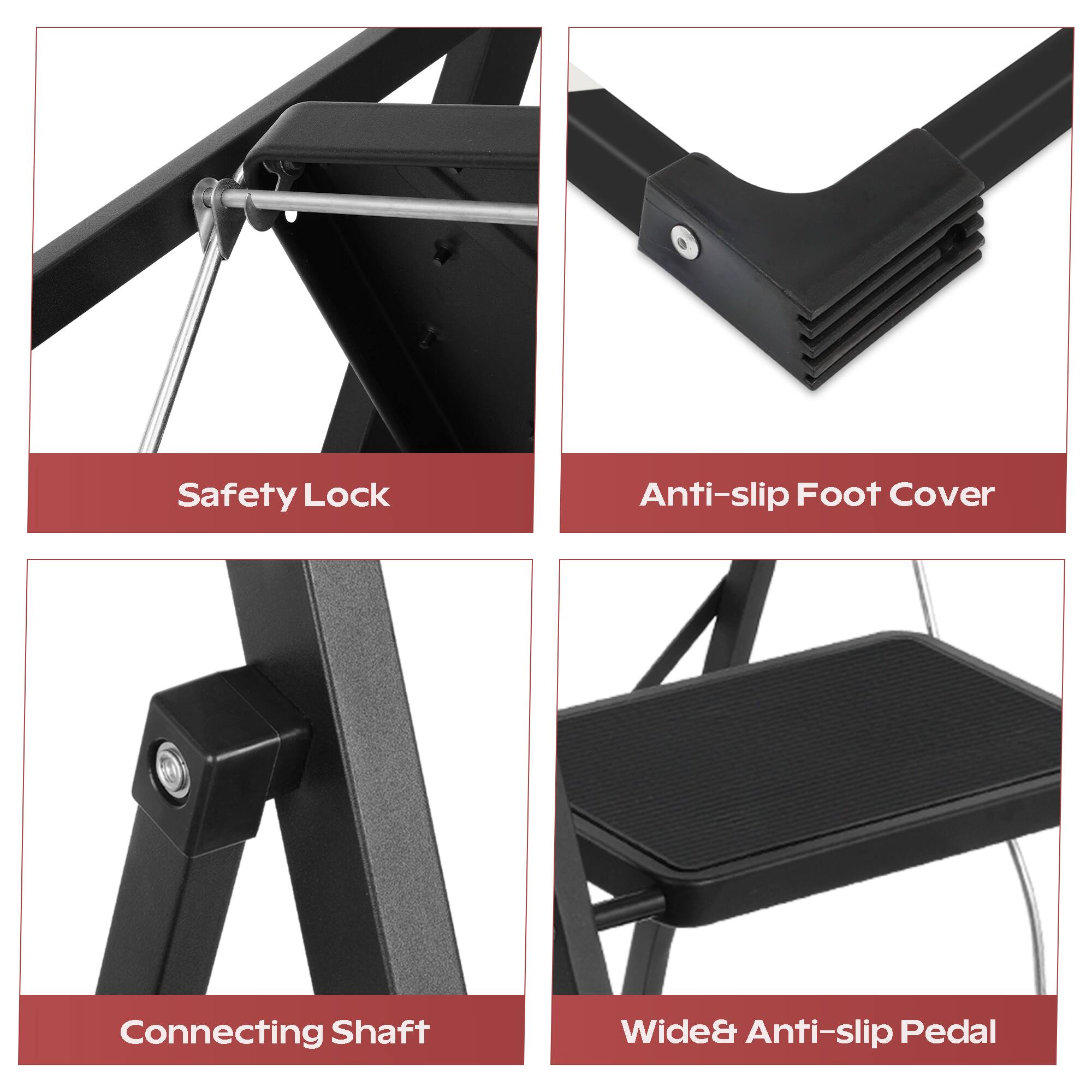 Safety Lock  
Anti-slip Foot Cover  
Connecting Shaft  
Wide & Anti-slip Pedal