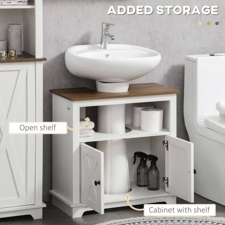 ADDED STORAGE

Open shelf

Cabinet with shelf