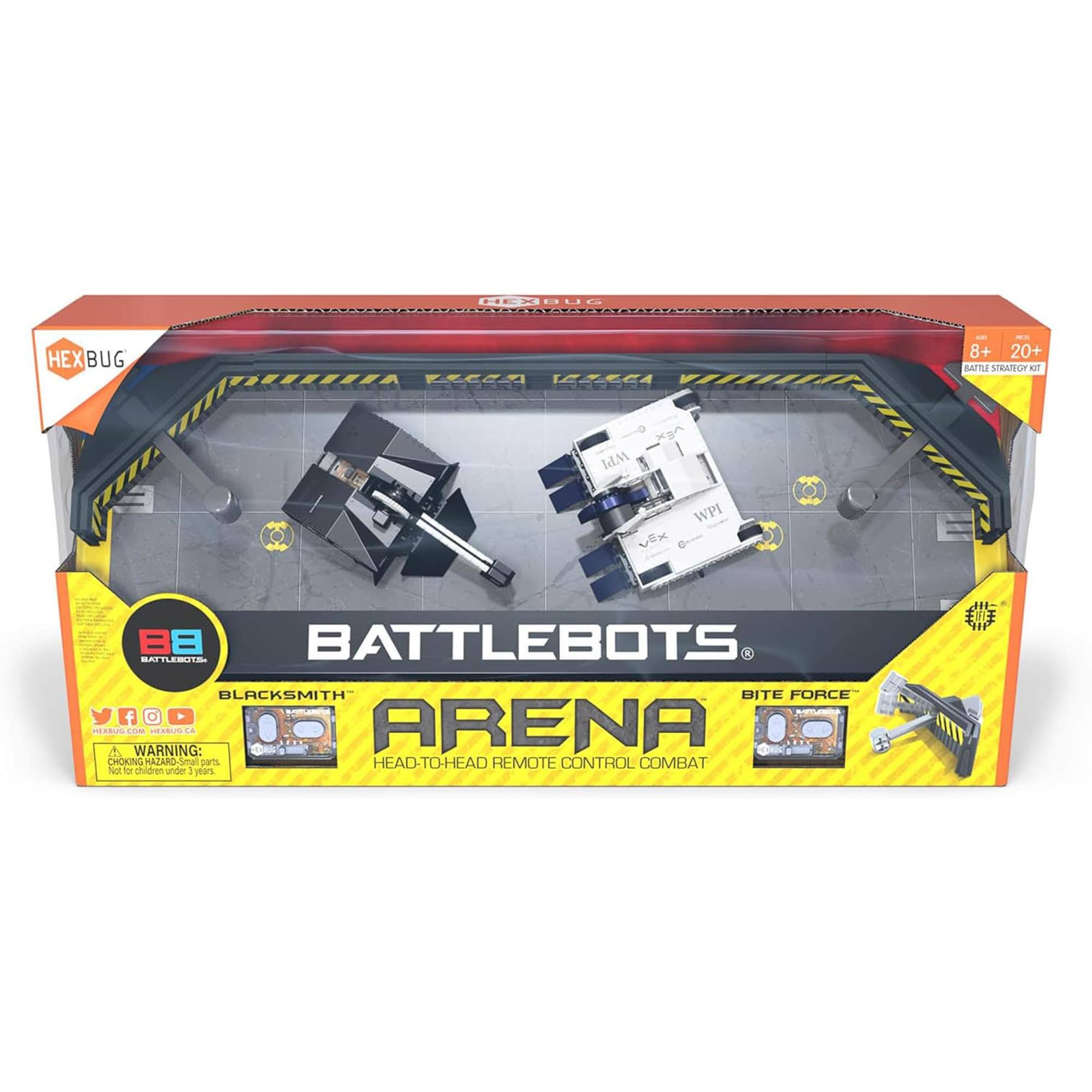 HEYBUG HEXBUG EE EECA - 8+ 20+ BATTLE STRATEGY KIT Nl 3 IM Ex WPI 88 BATTLEBOTS ARENA BITE FORCE HEAD-TO-HEAD REMOTE CONTROL COMBAT WARNING: CHOKING HAZARD - Small parts. Not for children under 3 years.