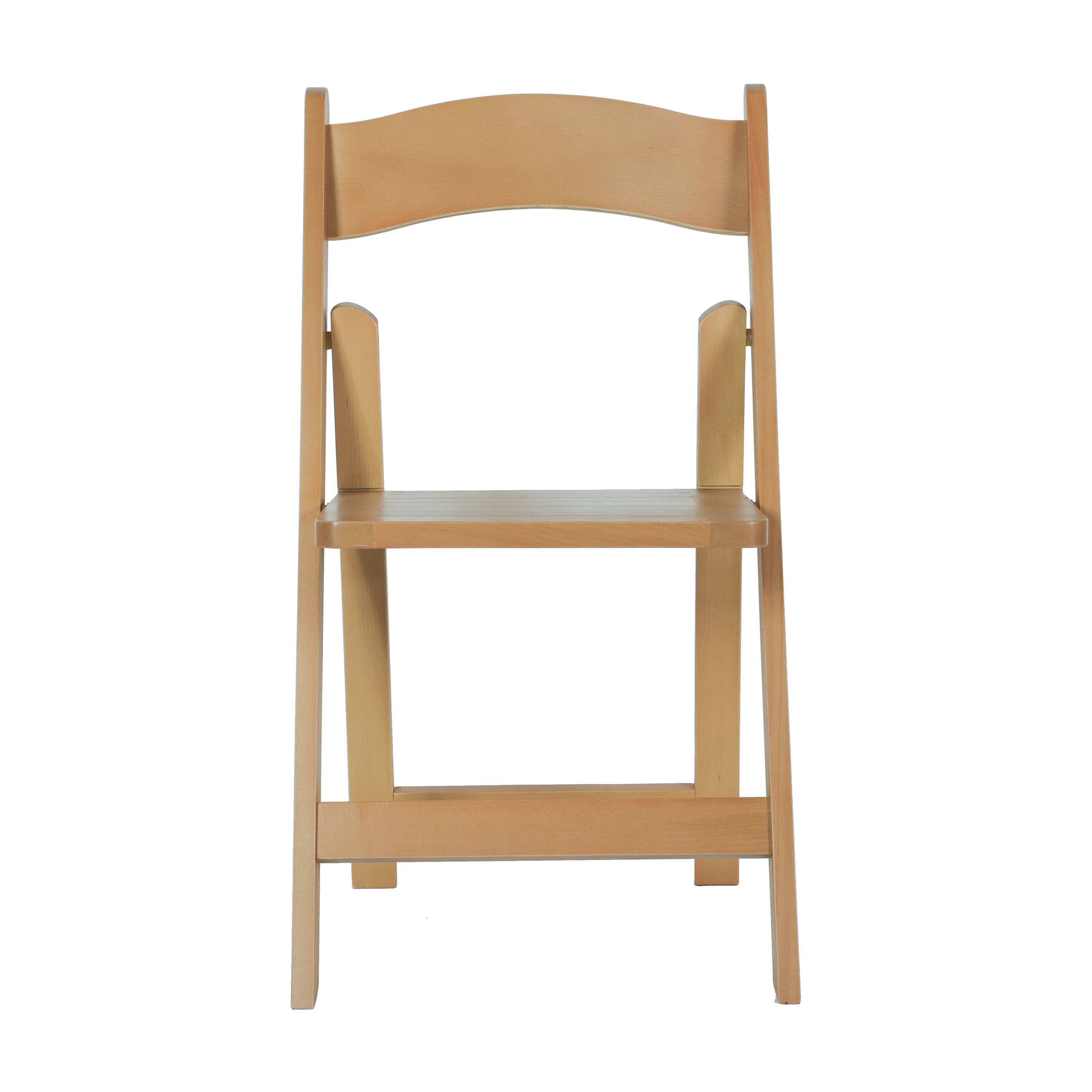 Alt View 9. Emma + Oliver - Magill Set of 4 Solid Wood Foldable Dining Chairs - Oak.