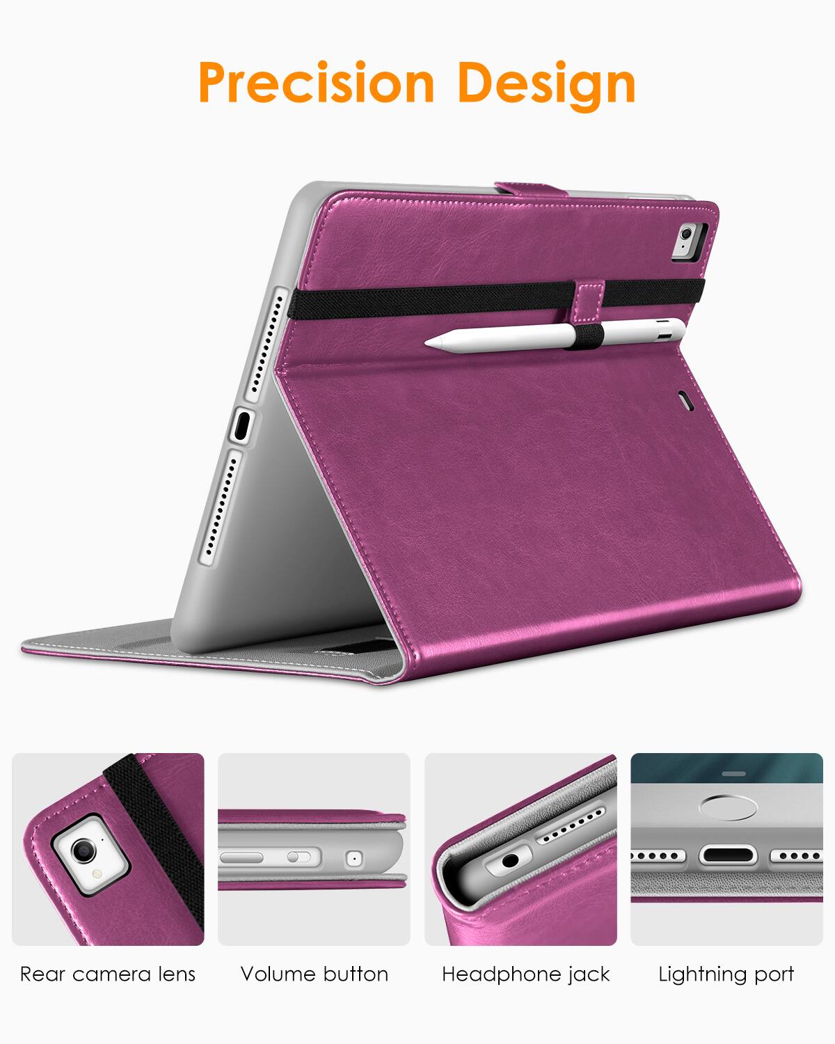 Precision Design

- Rear camera lens
- Volume button
- Headphone jack
- Lightning port