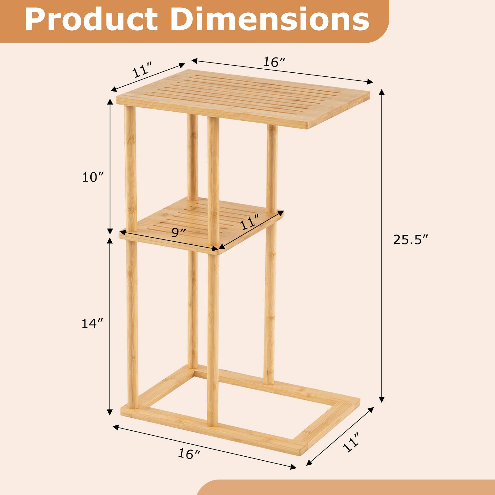 Product Dimensions: 11" x 16" x 10" x 9" x 11" x 25.5" x 14" x 16" x 11"