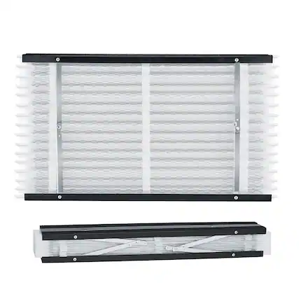 Front. Glintex - Air Filter, 16x28x4 Furnace Filter MERV 13, Electrostatic Pleated HVAC AC Filter 2-Pack, Captures Dust Smog Dander.
