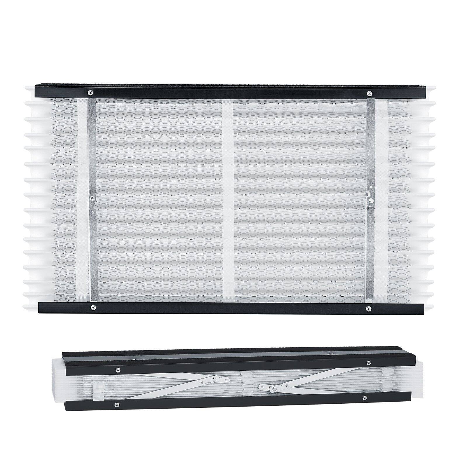 Front. Glintex - Air Filter, 16x28x4 Furnace Filter MERV 13, Electrostatic Pleated HVAC AC Filter 2-Pack, Captures Dust Smog Dander.
