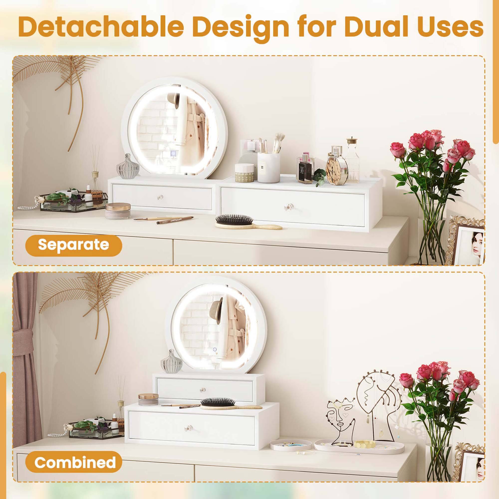 Detachable Design for Dual Uses

Separate

Combined