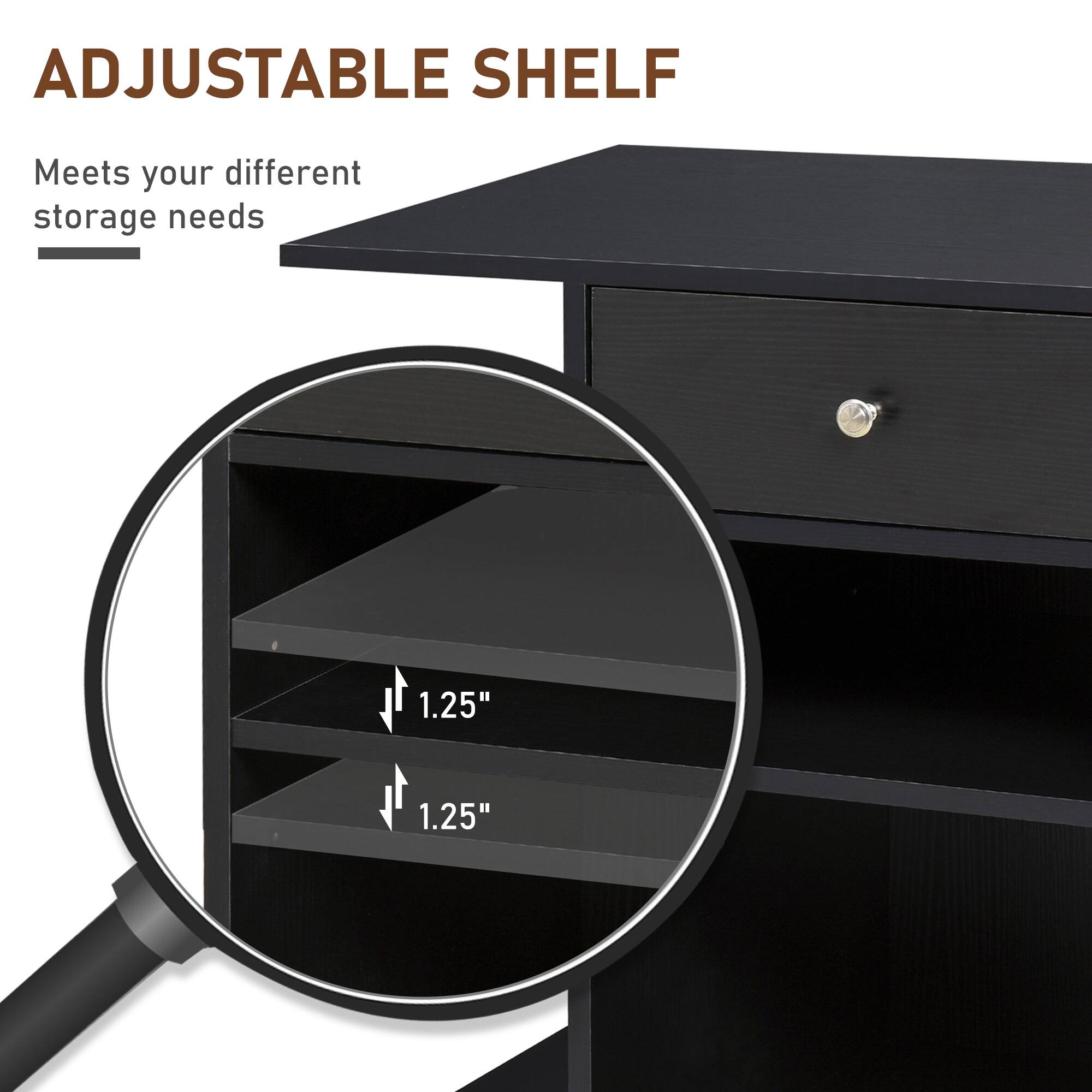 ADJUSTABLE SHELF
Meets your different storage needs
1.25"
1.25"