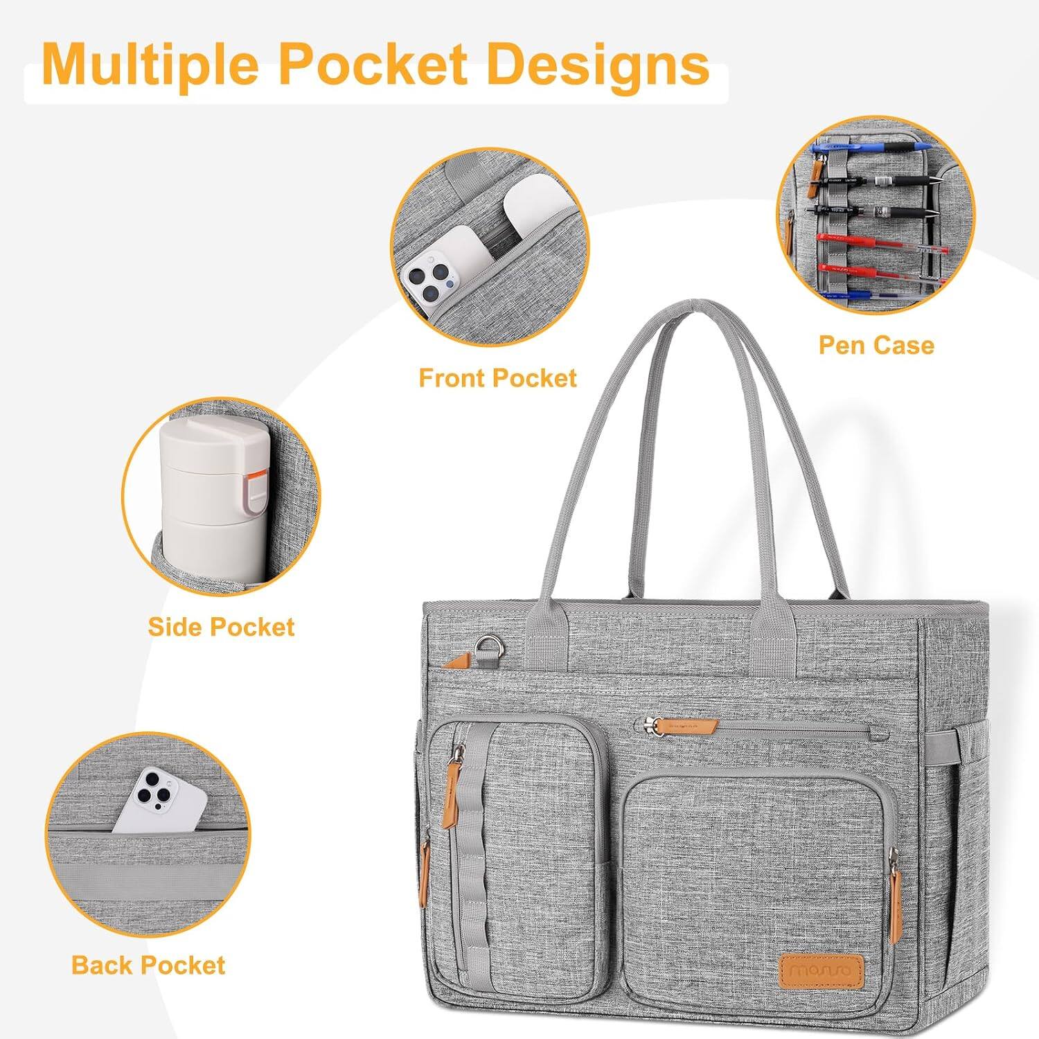 Multiple Pocket Designs

Front Pocket
Pen Case
Side Pocket
Back Pocket