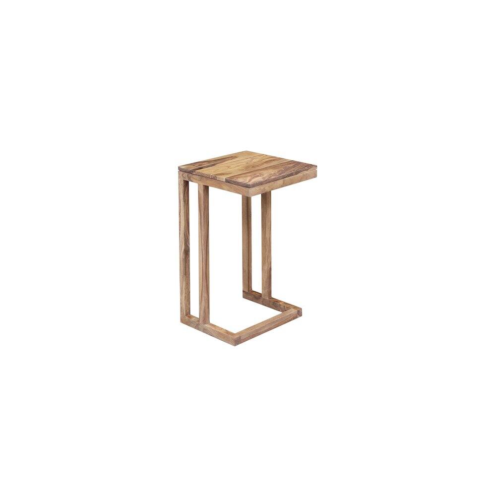 Alt View 3. Porter Designs - Porter Designs Urban Solid Sheesham Wood End Table, Natural (Set of 2) - Brown.