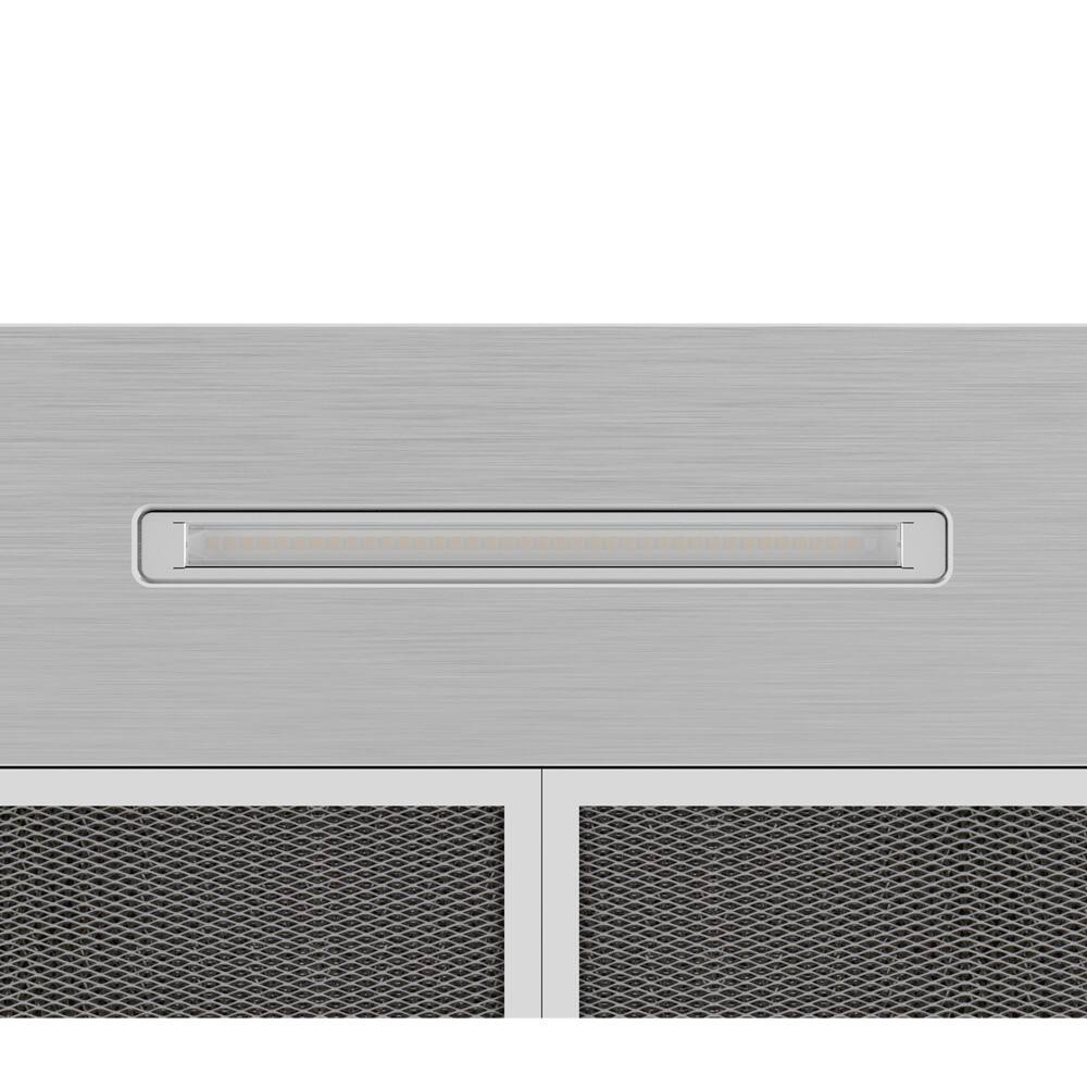 Alt View 3. Broan - Broan® Elite EW48 Series 30-Inch Pyramidal Chimney Range Hood, 460 Max Blower CFM - Stainless Steel.