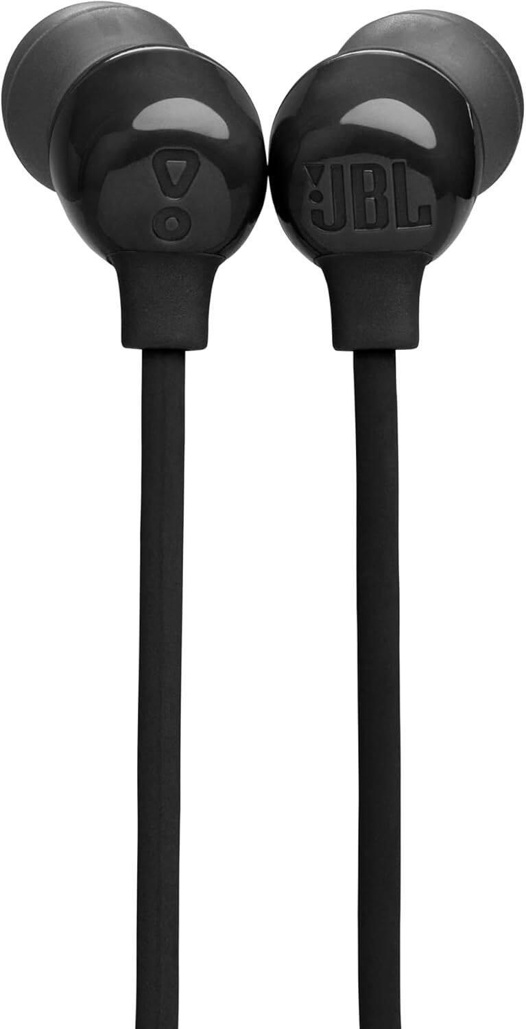 Left. JBL - JBL TUNE135BT Wireless In-Ear Headphones with JBL Pure Bass Sound (Black).