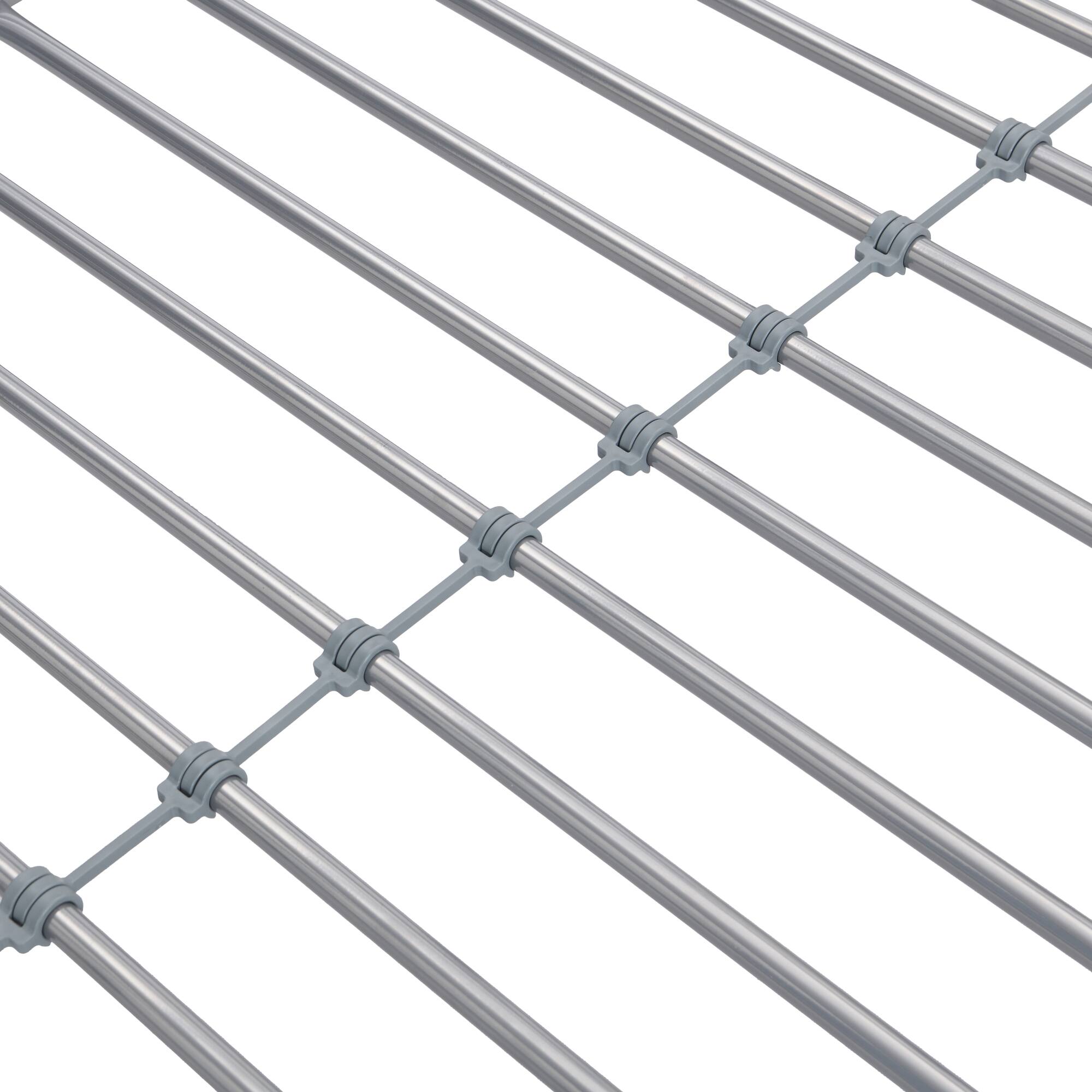 Alt View 1. GOODSILO - Sturdy Metal Bunk Bed with Safe Stairs and Space-Saving Design for Modern Bedrooms - Silver.