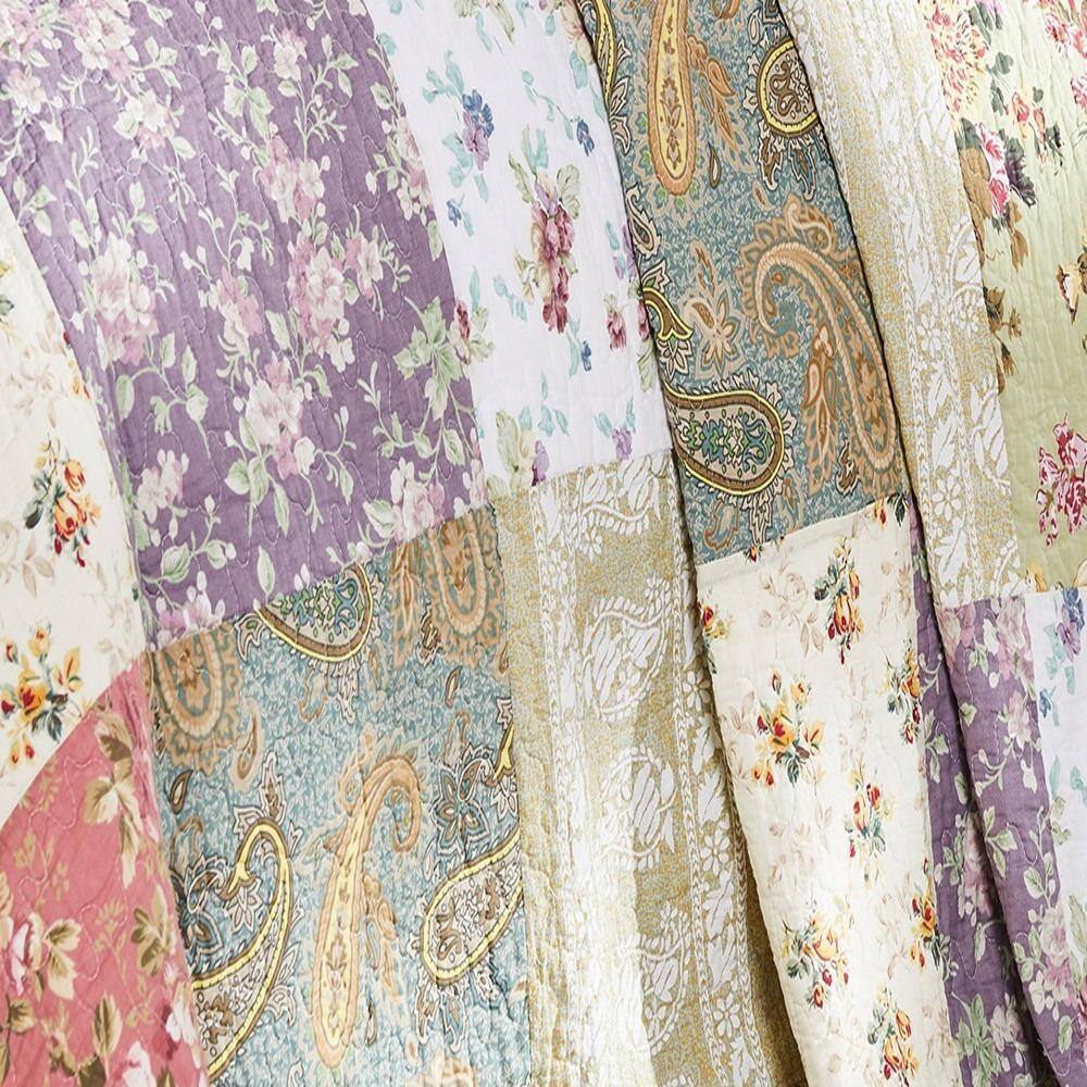 Alt View 2. Greenland Home Fashions - Greenland Home Fashion Blooming Prairie Bedspread Set - 3 - Piece - Queen, Multi - Multi.