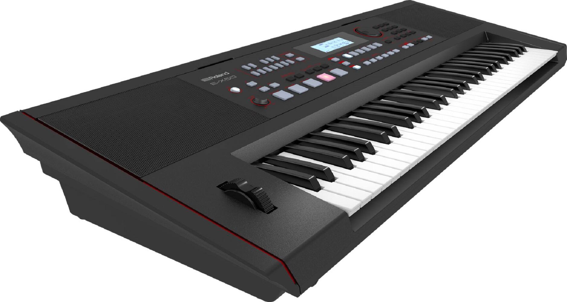 Left. Roland - E-X50 Arranger Full-Size Keyboard with 61 Keys - Black.
