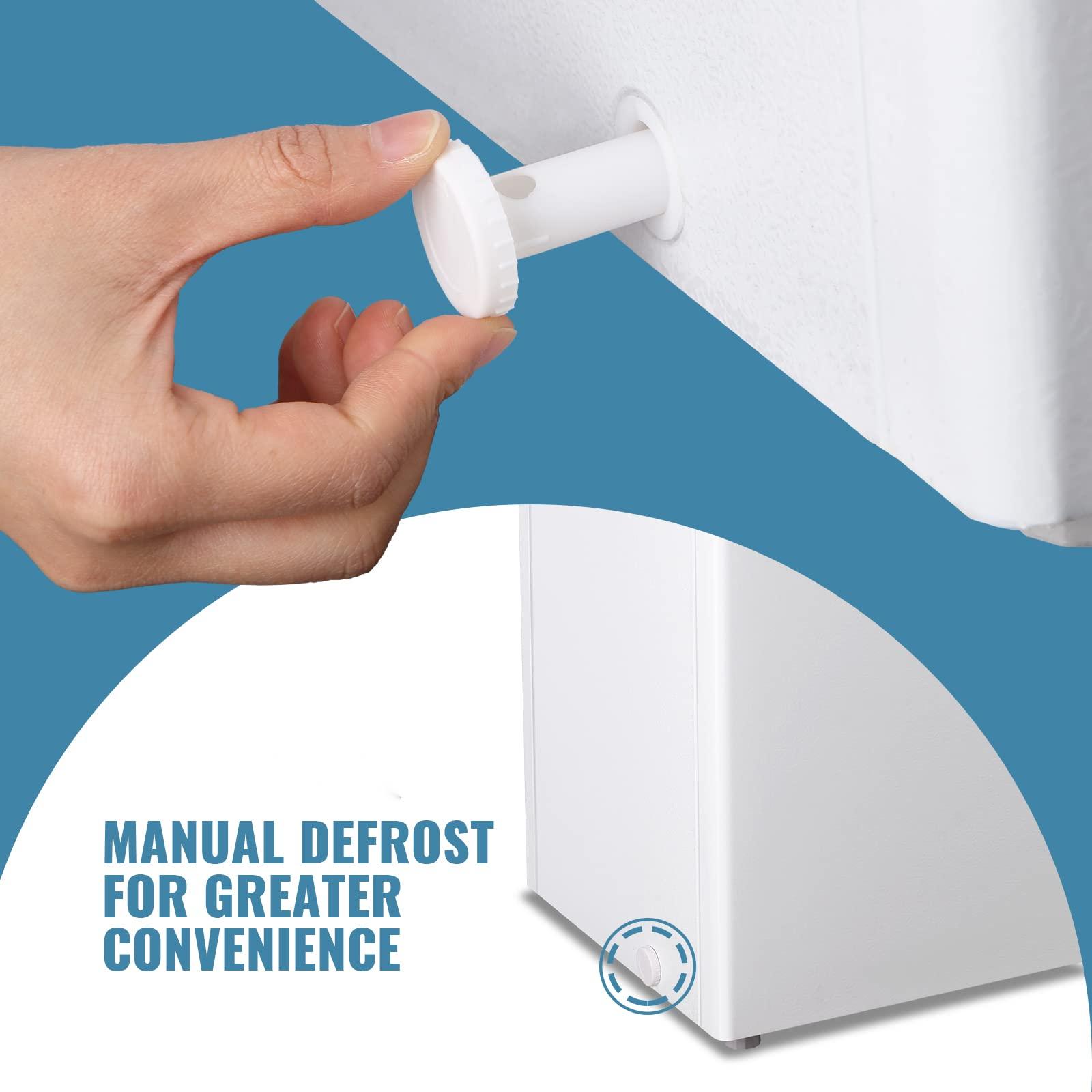 MANUAL DEFROST FOR GREATER CONVENIENCE