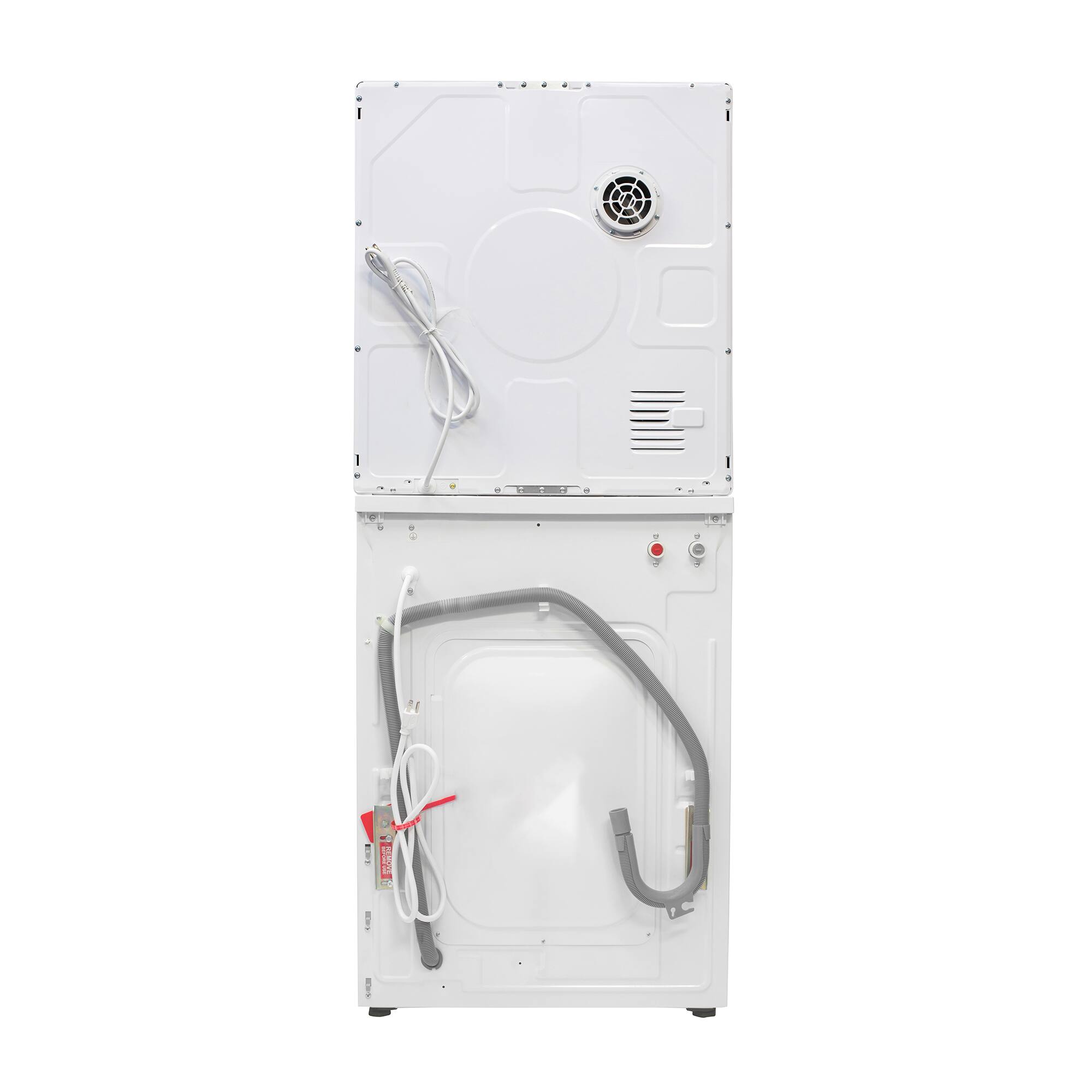 Alt View 9. Equator - Equator PREMIUM PET EW 826 1.6 cu ft. Compact Stackable Washer + ED 852 3.5 cu ft. Electric Dryer Vented w/Sensor 110 V - White.