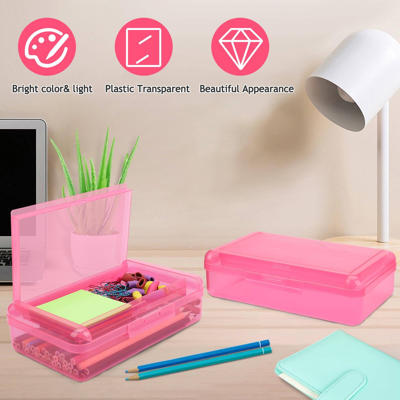 Paradigms Interiors 1 Pencil Box Double Layer Large Capacity Case Hard ...