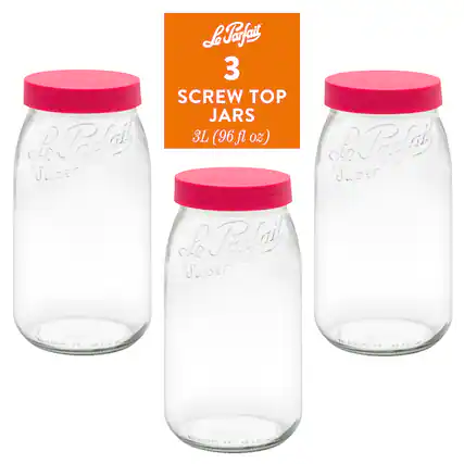 Le Turfait 3 SCREW TOP JARS 3L (96 fl oz)