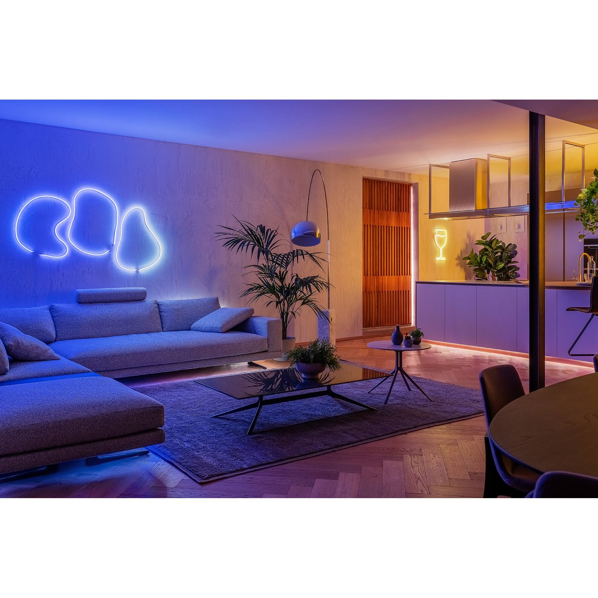 Alt View 12. Twinkly - Smart Light Tube-Flex 200 RGB LED Gen II - White.