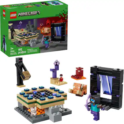 LEGO Minecraft 21584 Nether & End Portal Journey Building Toy 7+ 192 pcs/pzs Juego de construcción para Construir