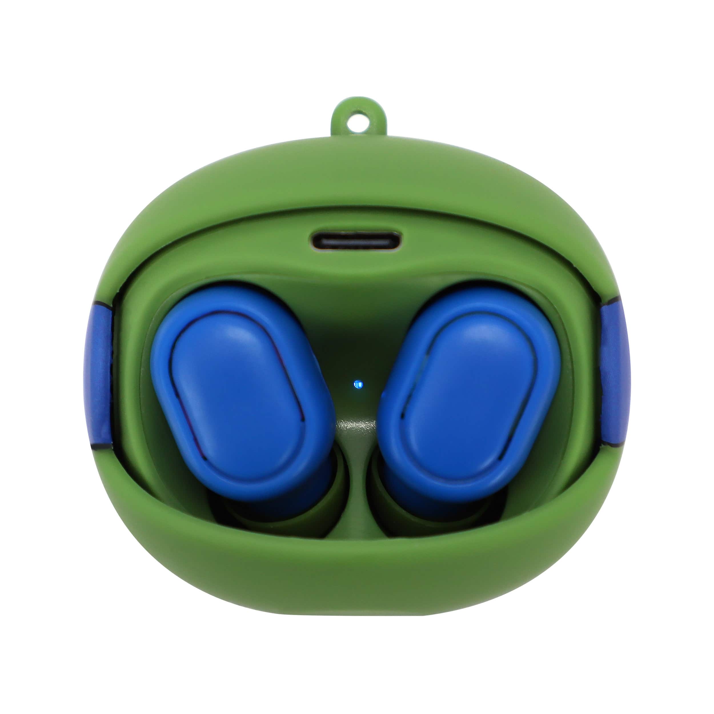 Nickelodeon Ninja Turtles Leo Wireless Bluetooth True Earbuds Blue