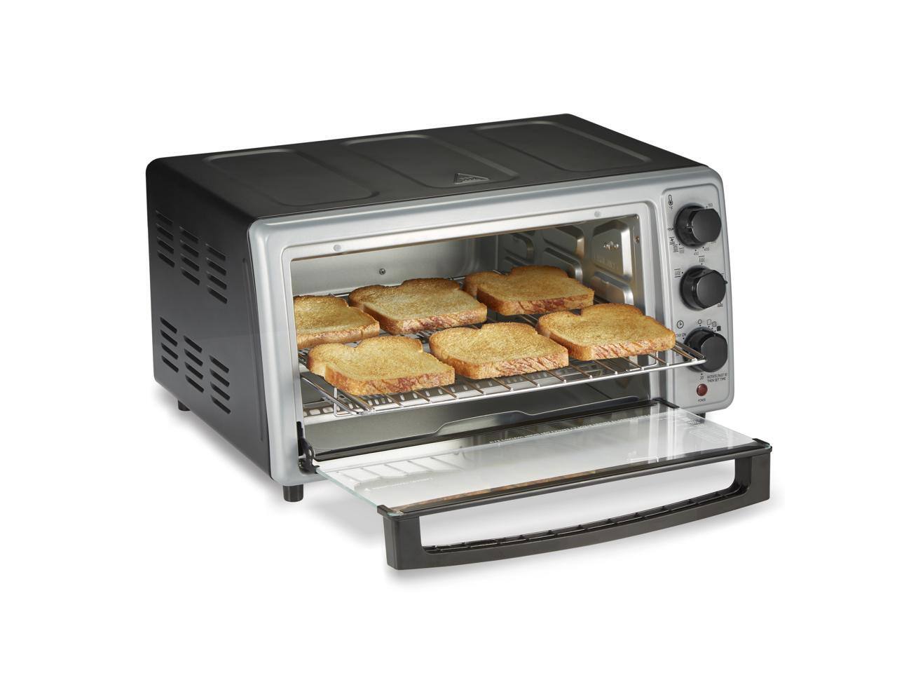 Alt View 2. Proctor Silex - Proctor Silex Simply-Crisp™ Air Fryer Toaster Oven - Black.